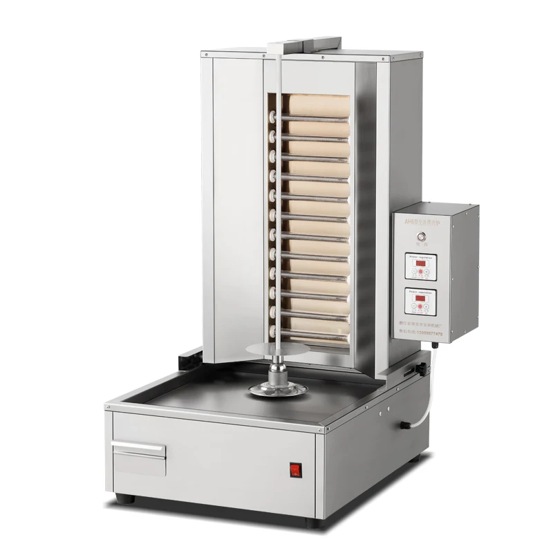 2022 hot sale stainless steel rotary grill automatic vertical barbecue machine