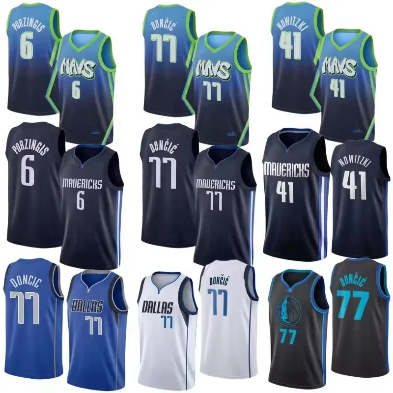 Wholesale Styles Hot Press Mens Dallas Basketball Jerseys Luka Doncic Jerseys