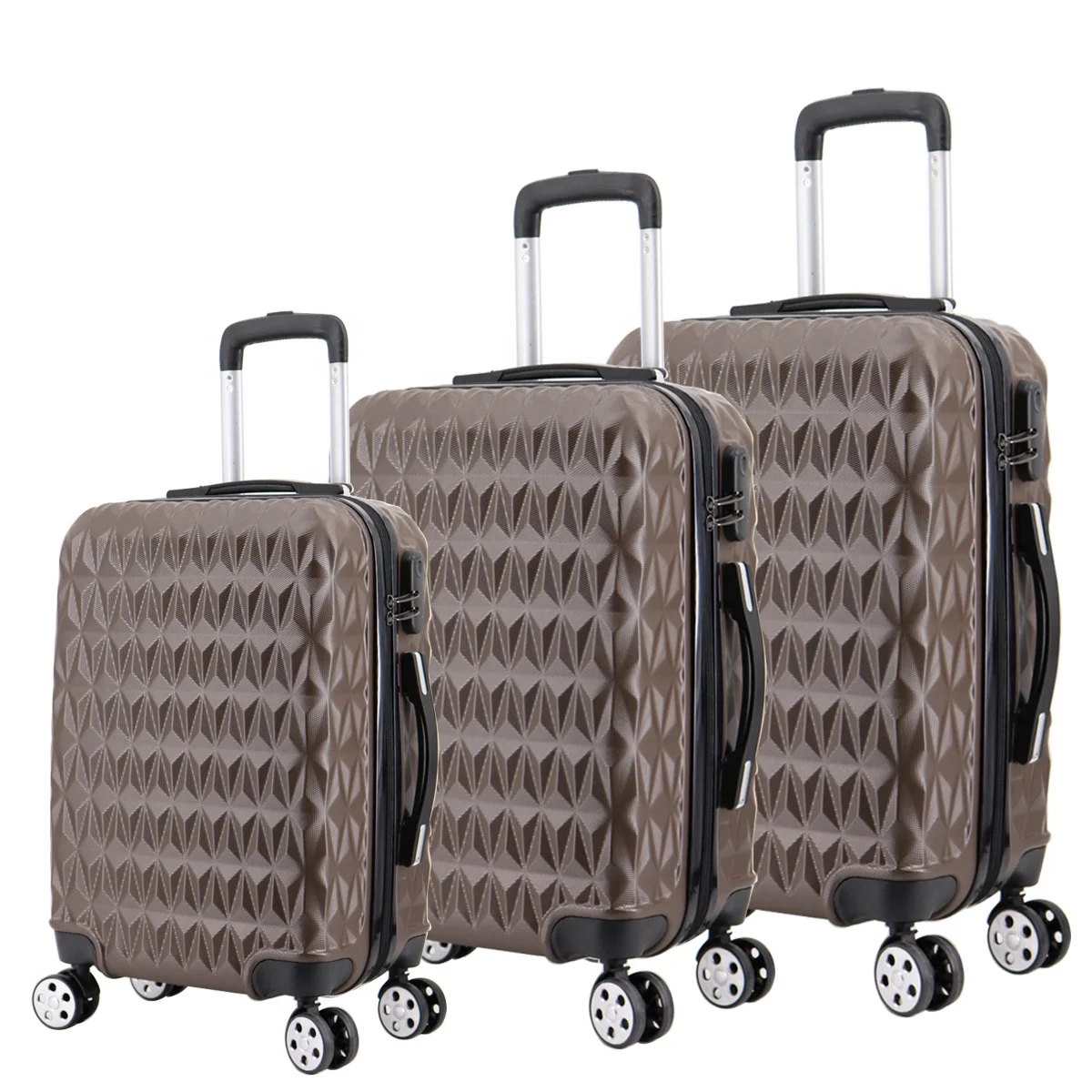 2024 Hot selling Valise  3 pieces travelling suitcase luggage set luxury hard shell trolley luggage