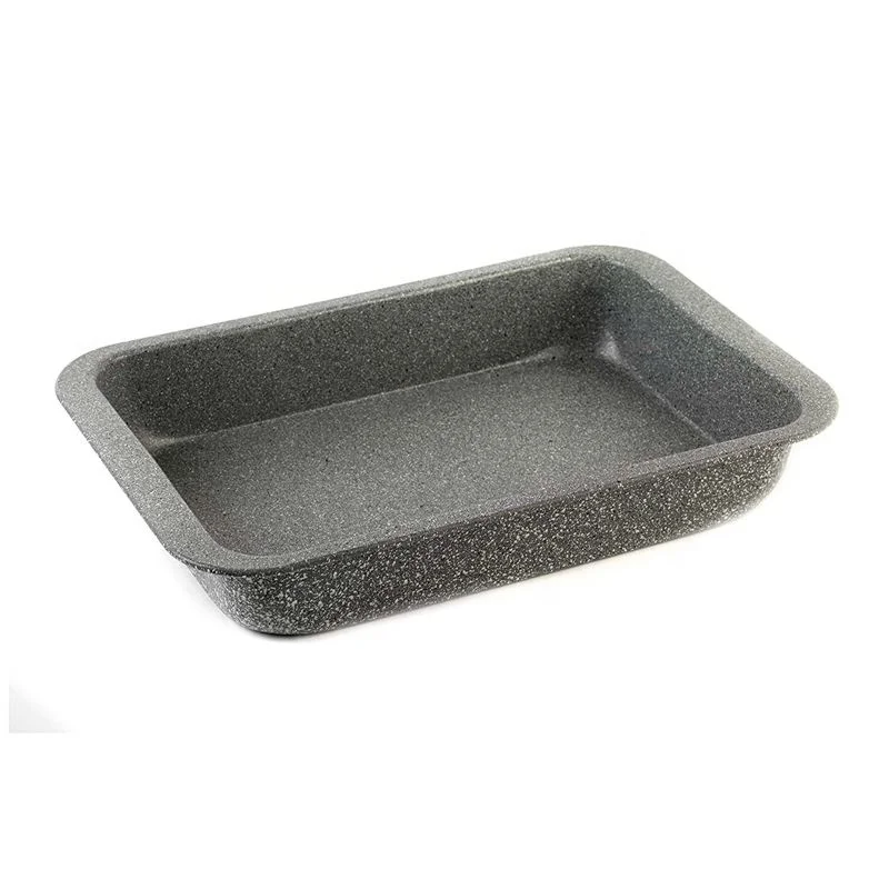 Прямоугольная кастрюля для запекания мраморного цвета, поднос для выпечки, легкая печь