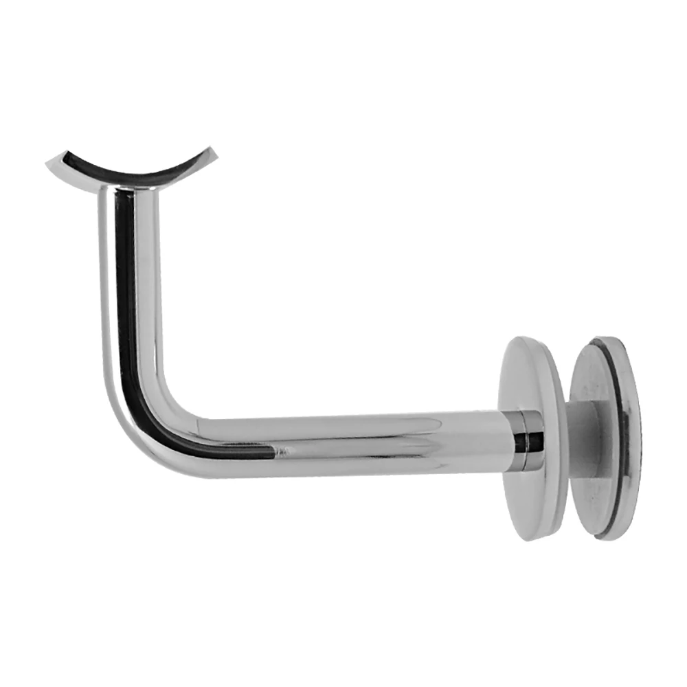 Wall Mounted Handrail Bracket Connector Alloy Inox 304 316 Stainless Steel Tempered Glass 8-16mm Satin or Mirror or Chromed