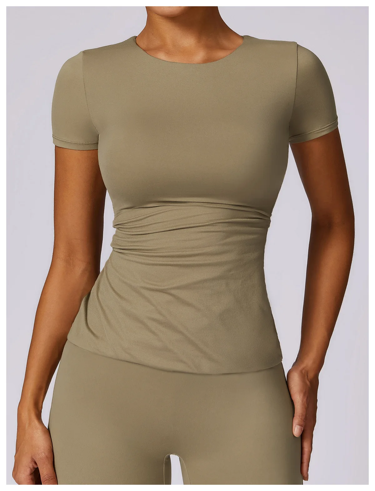 Custom Short Sleeve Sport Gym Wear Slim Fit Workout Yoga Top High Quality Tee Crew Neck Tight Outdoor Running T Shirts For Women