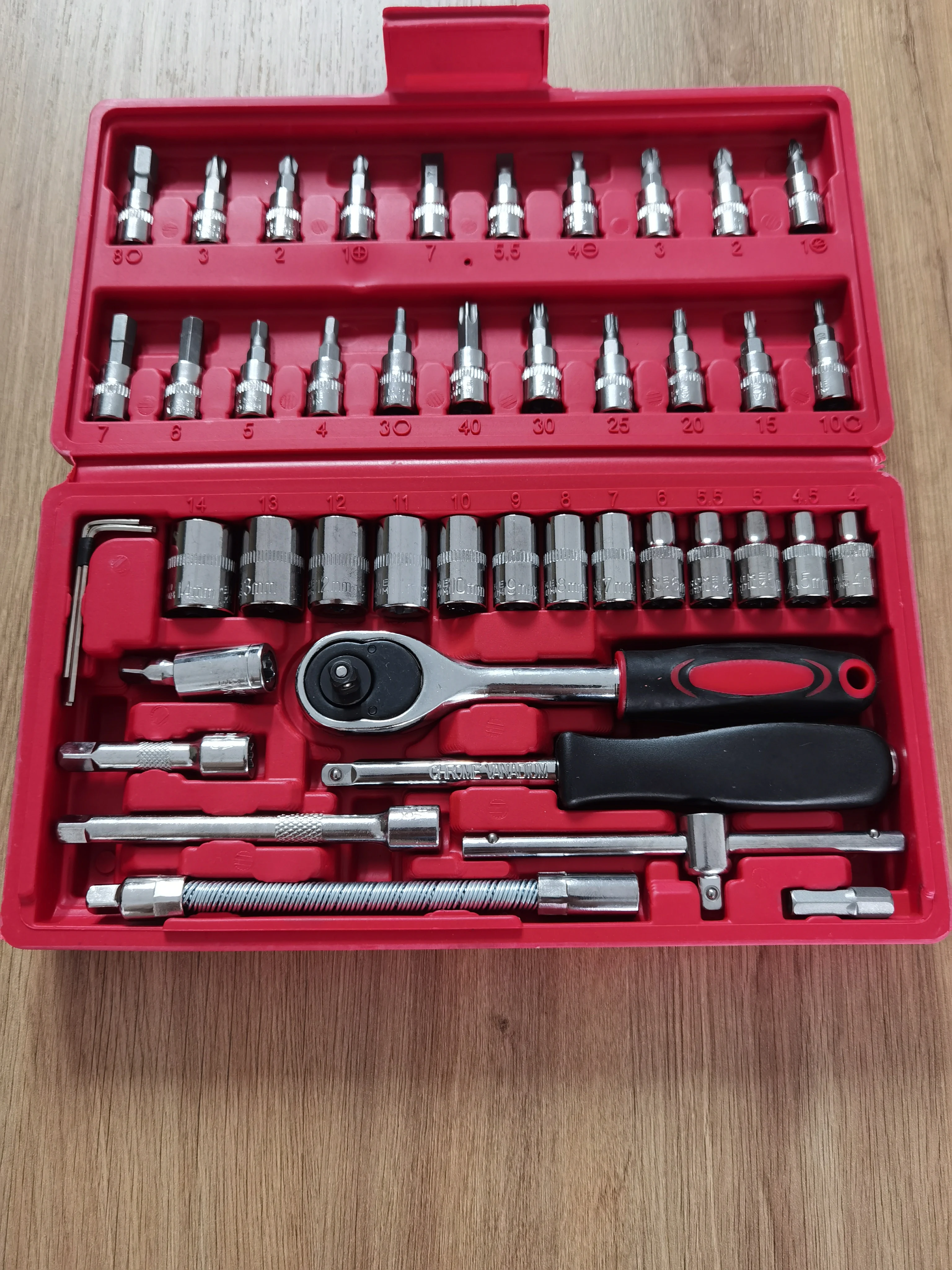 Быстрая доставка Набор комбинированных гнезд из 46 предметов наборы ручных инструментов