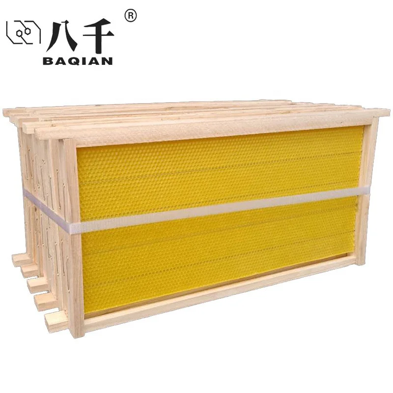 Factory Price Assemble Beehive Frames with Wired Beeswax Sheet Wood Bee Hive Frame
