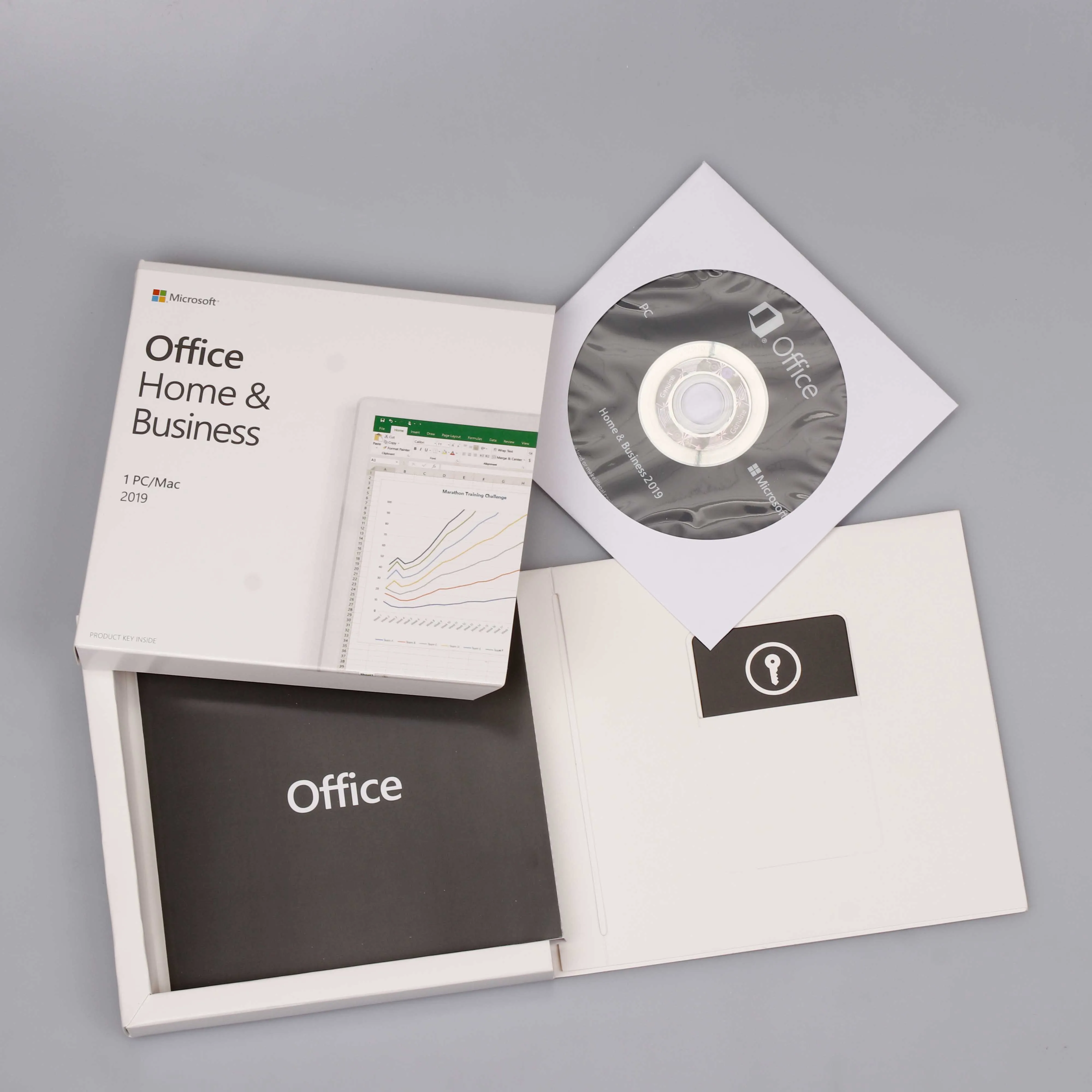 Microsoft Office 2019 Home and business for win DVD box free shipping