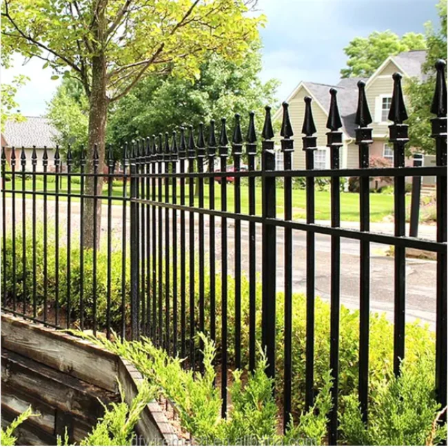 Металлическое стальное ограждение на заказ, ограждение из цинковой стали, ограждение из кованого железа от производителя, современный дизайн для наружного ограждения