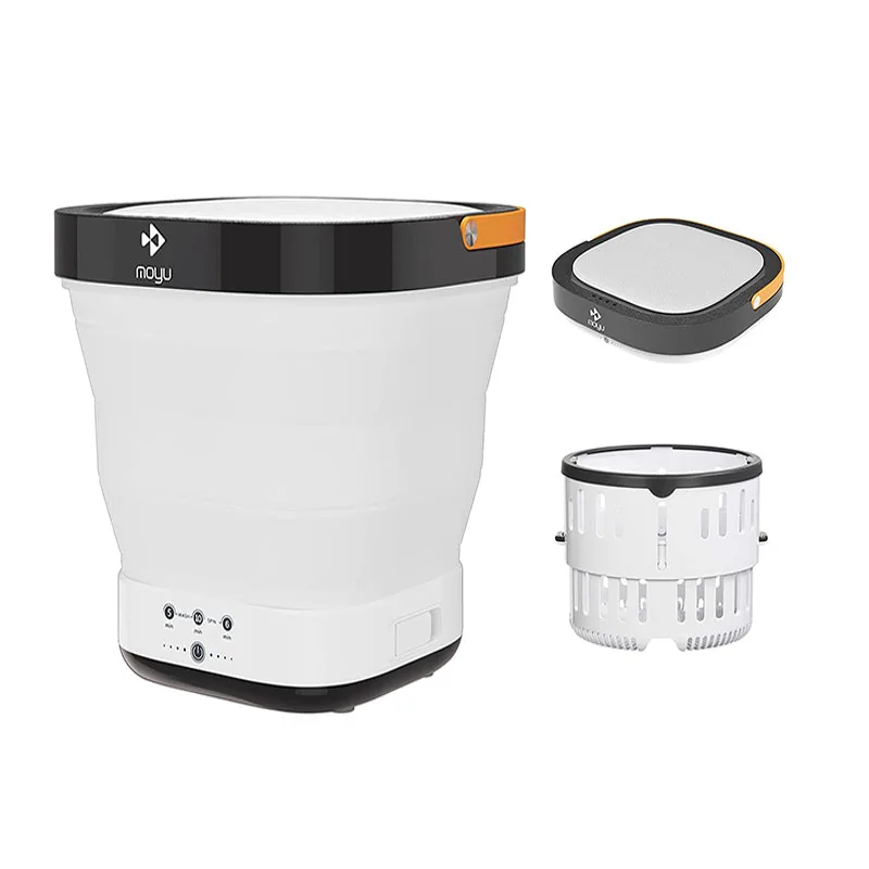  Small semi-automatic portable washing machine and dryer for home