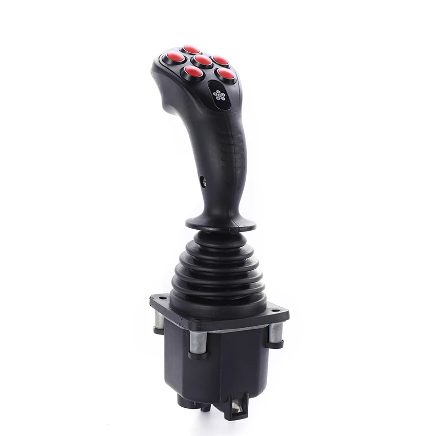 Friction hold industrial joysticks for cranes drilling rigs Can or analog output Handle grip optional
