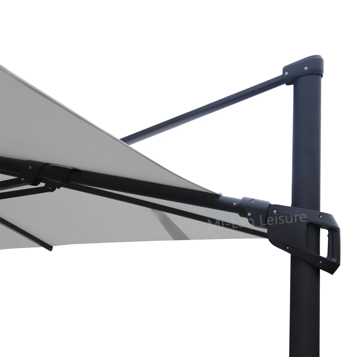 10ft custom branded square led lights garden parasol with 360 rotation patio umbrellas with solar