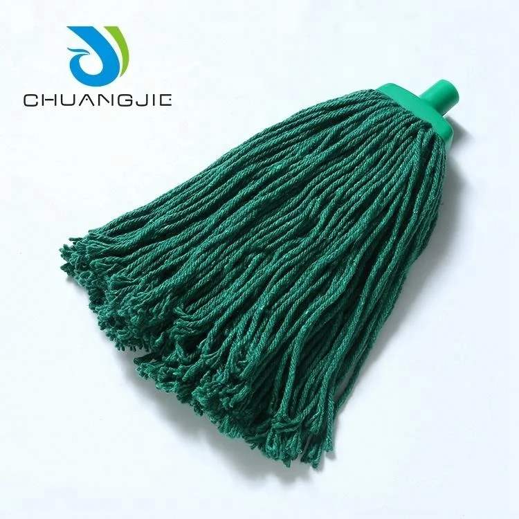 Wholesale Commercial Airport Hotel Hospital Floor Dust Cotton Wet Mop For Cleaning With Aluminum Handle
