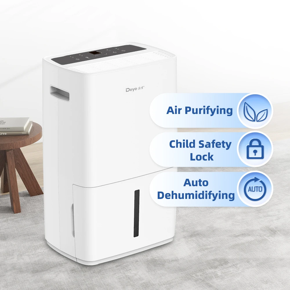 DYD-R50A 50L whole home smart wifi dehumidifier portable external drain connect dehumidifier for air drying