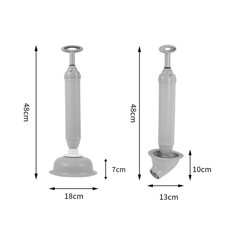FF2190 Manual Sewer Drain Toilet Clog Remover Tools Sink Cleaner High Pressure Air Drain Blaster Bathroom Toilet Plunger