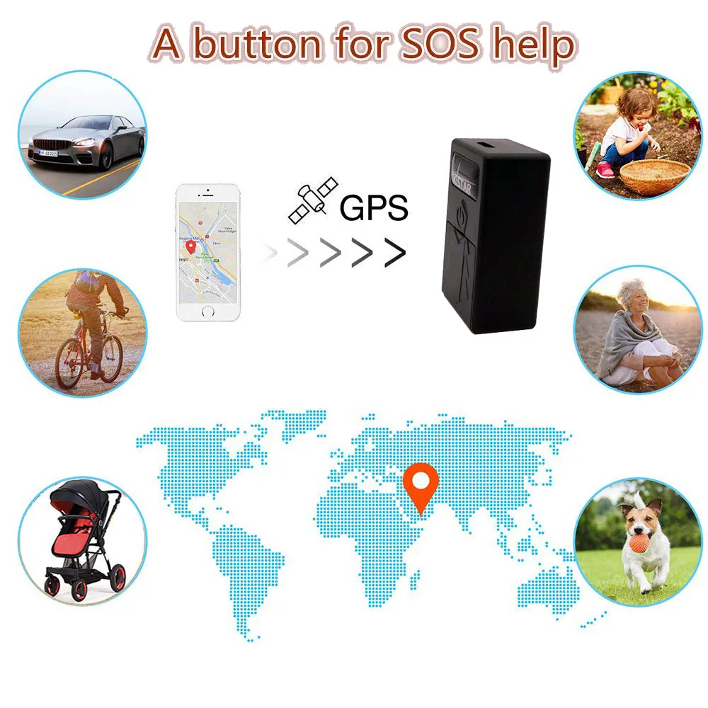 Mini GPS RealTime Children/Pet/Car Tracker GSM/ GPRS/ WIFI/ GPS Tracking Device tk921 pocket gps