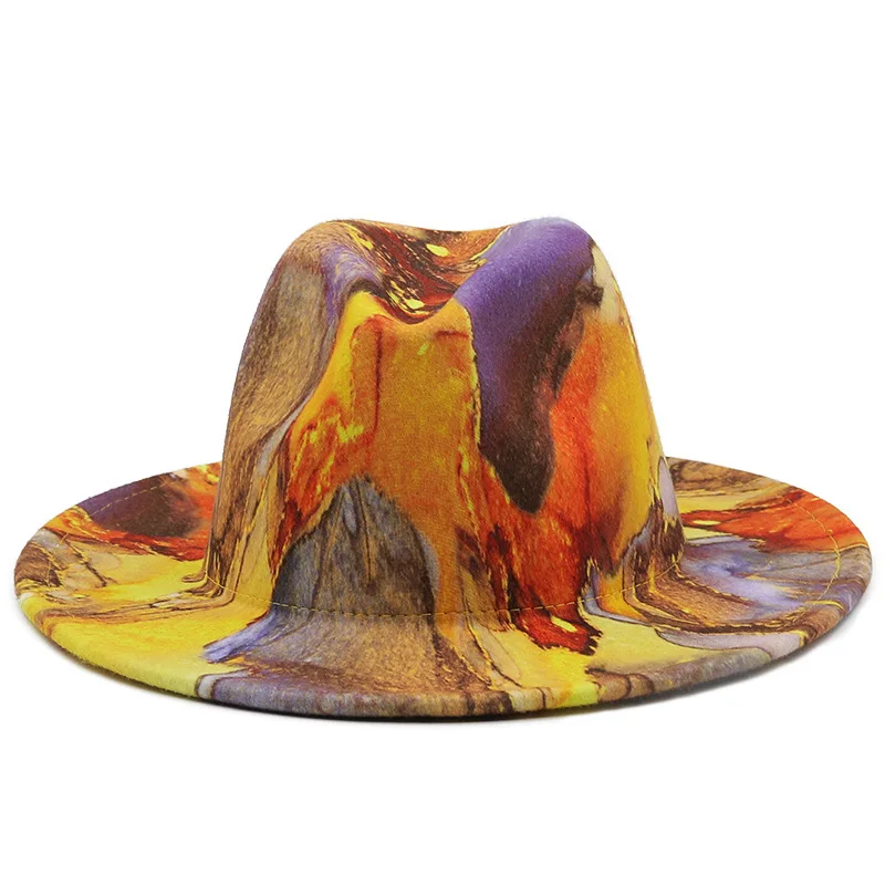 Customized cheap price printing wool felt fedora hats women wholesale 2022 female