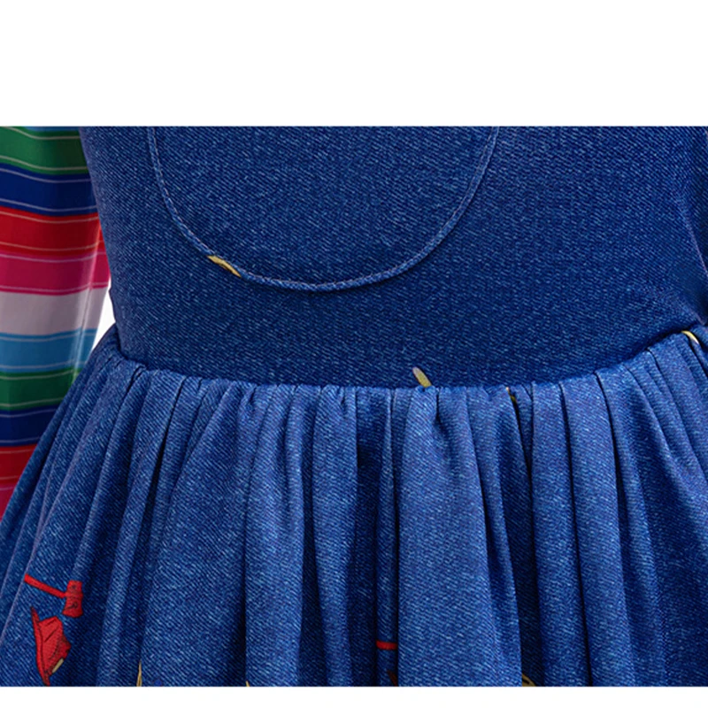 LZH Fancy Carnival Girls  Cosplay Costumes Kids Halloween Party Suits Horror Movie TV Kids Dress