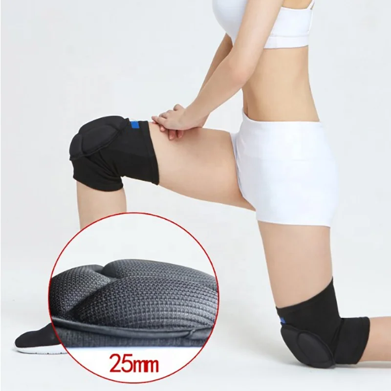 2024 Hot Sale Thick Soft Volleyball Sports Support Knee Pad Brace With Cushion Knee Pads For Basketball