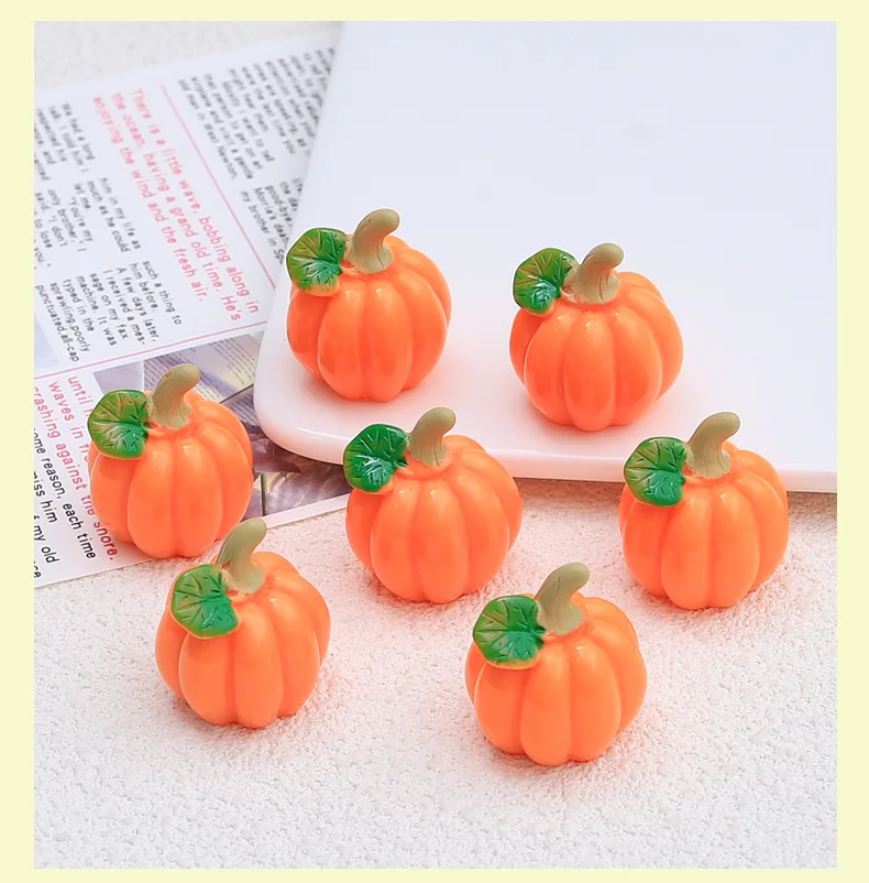 Mini Cartoon Pumpkin Ornaments Halloween Simulation Model 3d Pumpkin Miniature Ornament Fairy Garden Home Decor