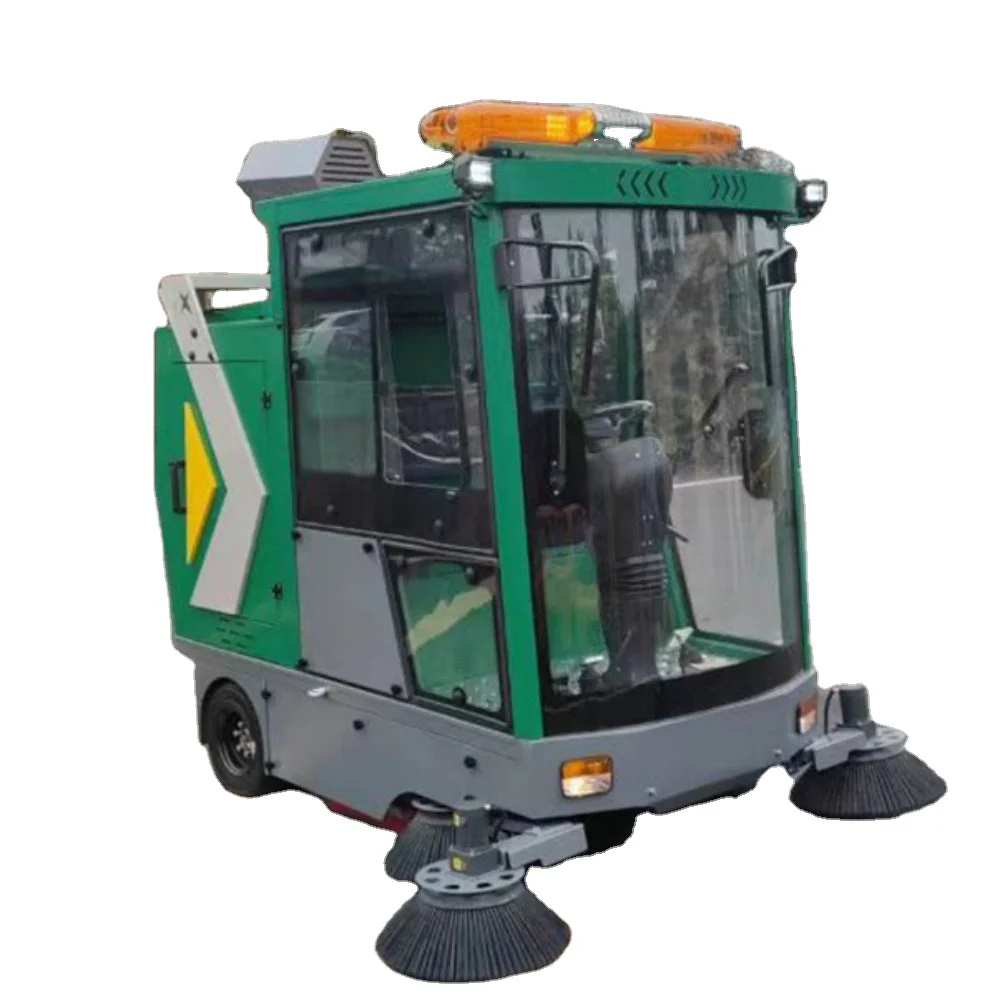 China factory low price sanitation electrical sweeping vehicle lithium battery in parking lot CE certificate