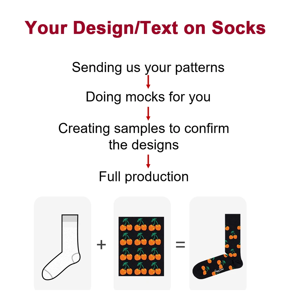 Ribbed Top Personalized Unique Crew Designer Mens Unisex Socks Sport Cotton Custom Logo Letters Socks Men