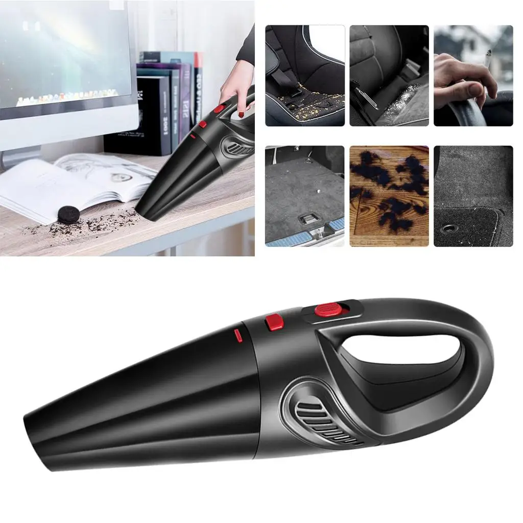 12V Wireless Vaccum Cleaner Motor High Suction 4.5kpa Portable Wet and Dry Cordless Car Vacuum Cleaners
