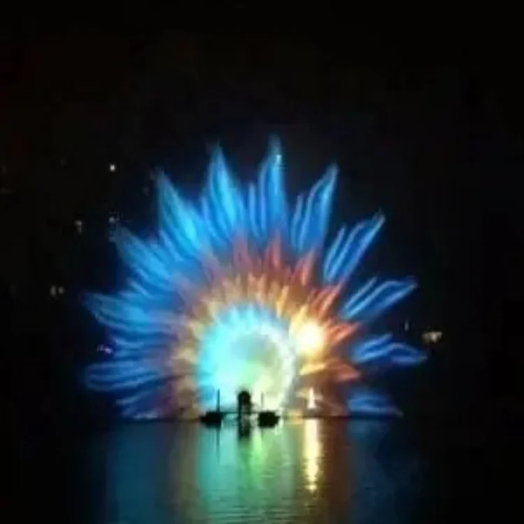 Fashionable Water Screen Fountain Musical Dancing Fountain with Colorful Lights