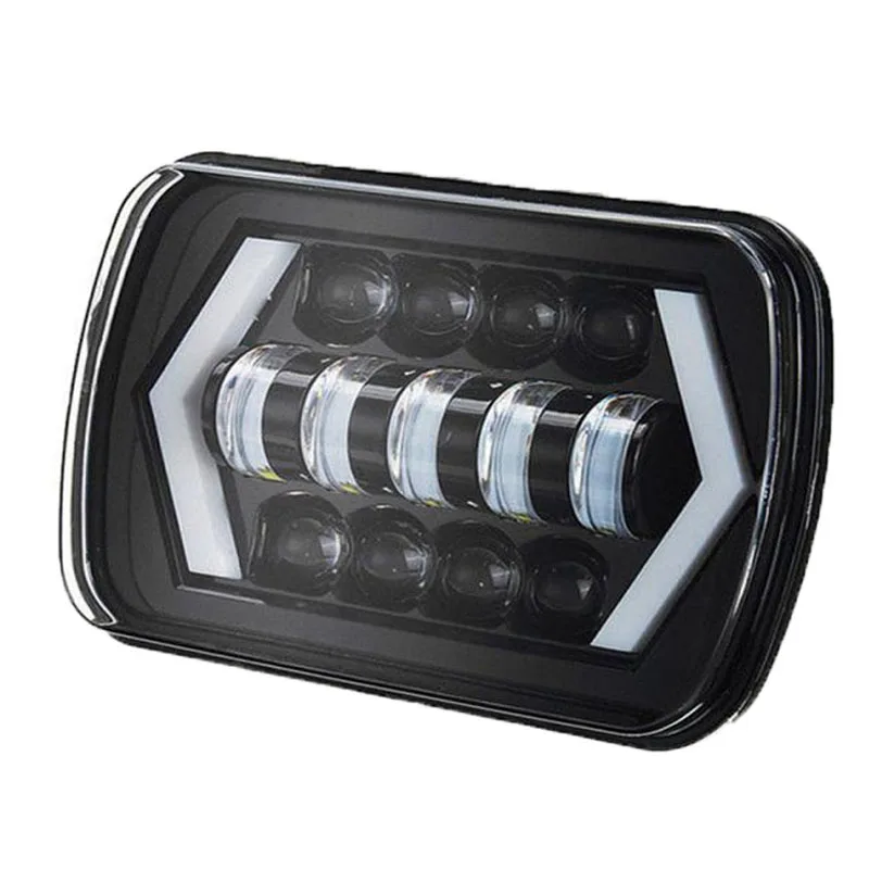 7-дюймовая светодиодная фара QIDEWIN для jeep внедорожника автомобиля мотоцикла 4x7 5x7 55 Вт модифицированные фары h4 дальний и ближний