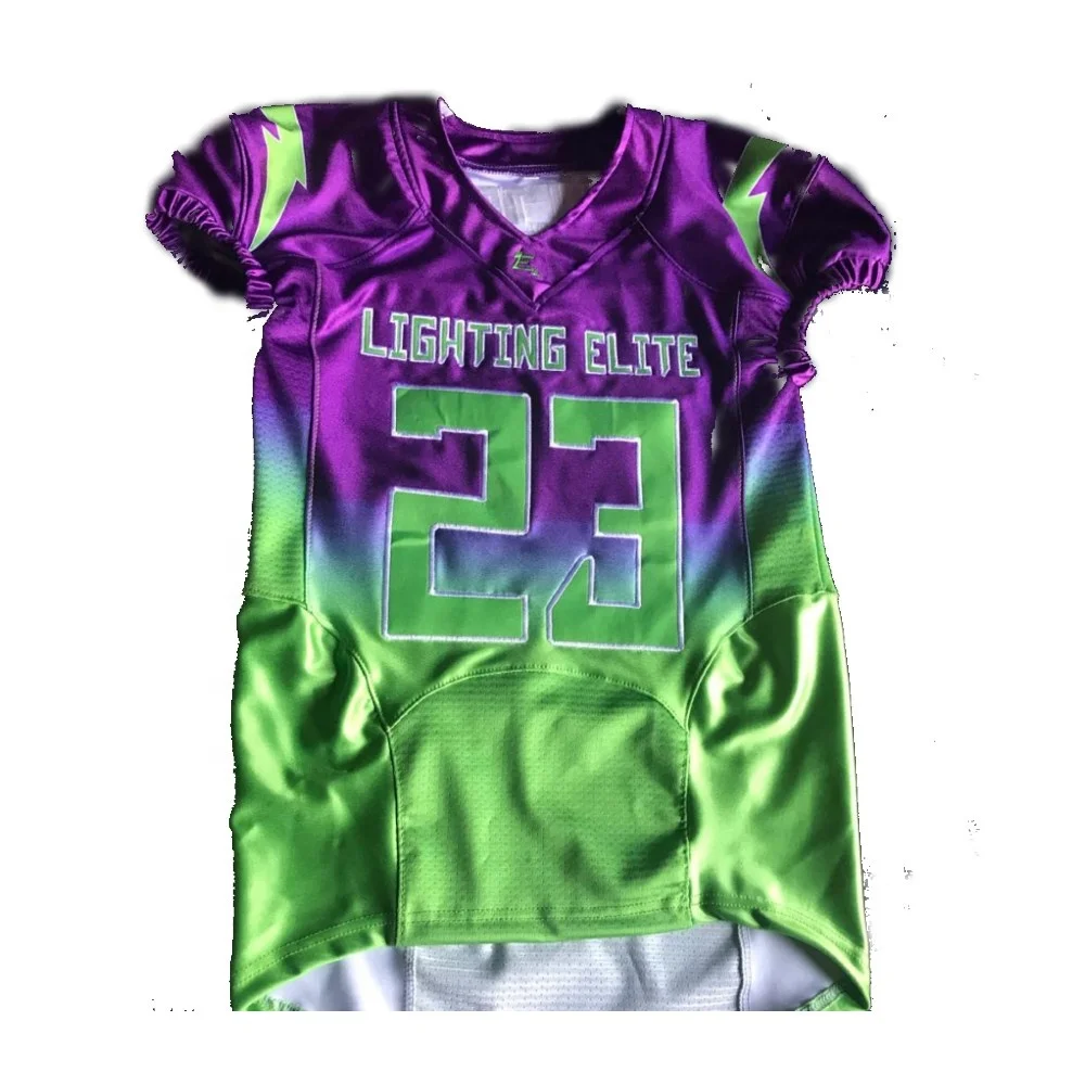 
2020 сублимации для американского футбола плюс блеск твила имя и номер игроков, украшенное мозаикой из драгоценных камней, 12 Панель football jerseys 