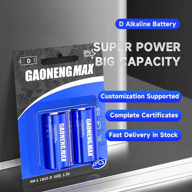 High quality LR20 D size battery 1.5Volt lr20 alkaline battery Alkaline Primary Batteries