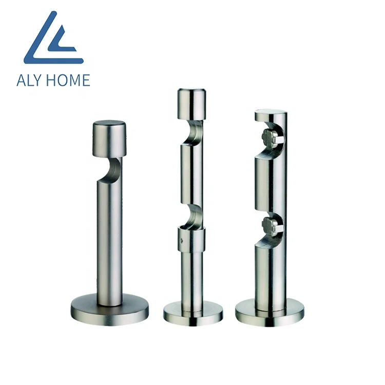 ALY wholesale home decor metal curtain bracket wall hanging ceiling bracket for square pole profile curtain bracket for track