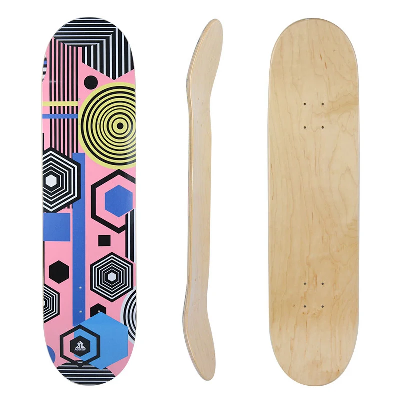 KOSTON Double Kick 7 ply 100% Canadian Maple Wood Deck Skate Skateboard Deck