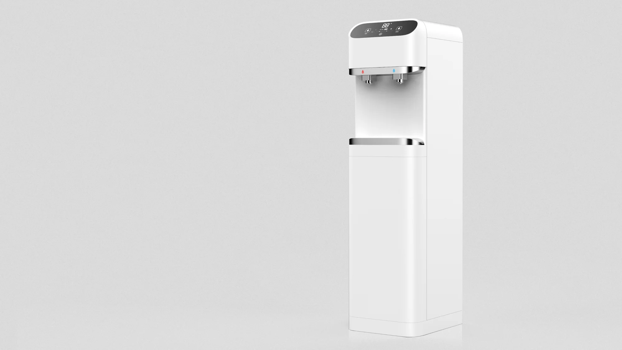 Commercial Stand Hot Cold Water Purifier/ Compressor Cooling Water Dispenser With Filters Ro Filtration