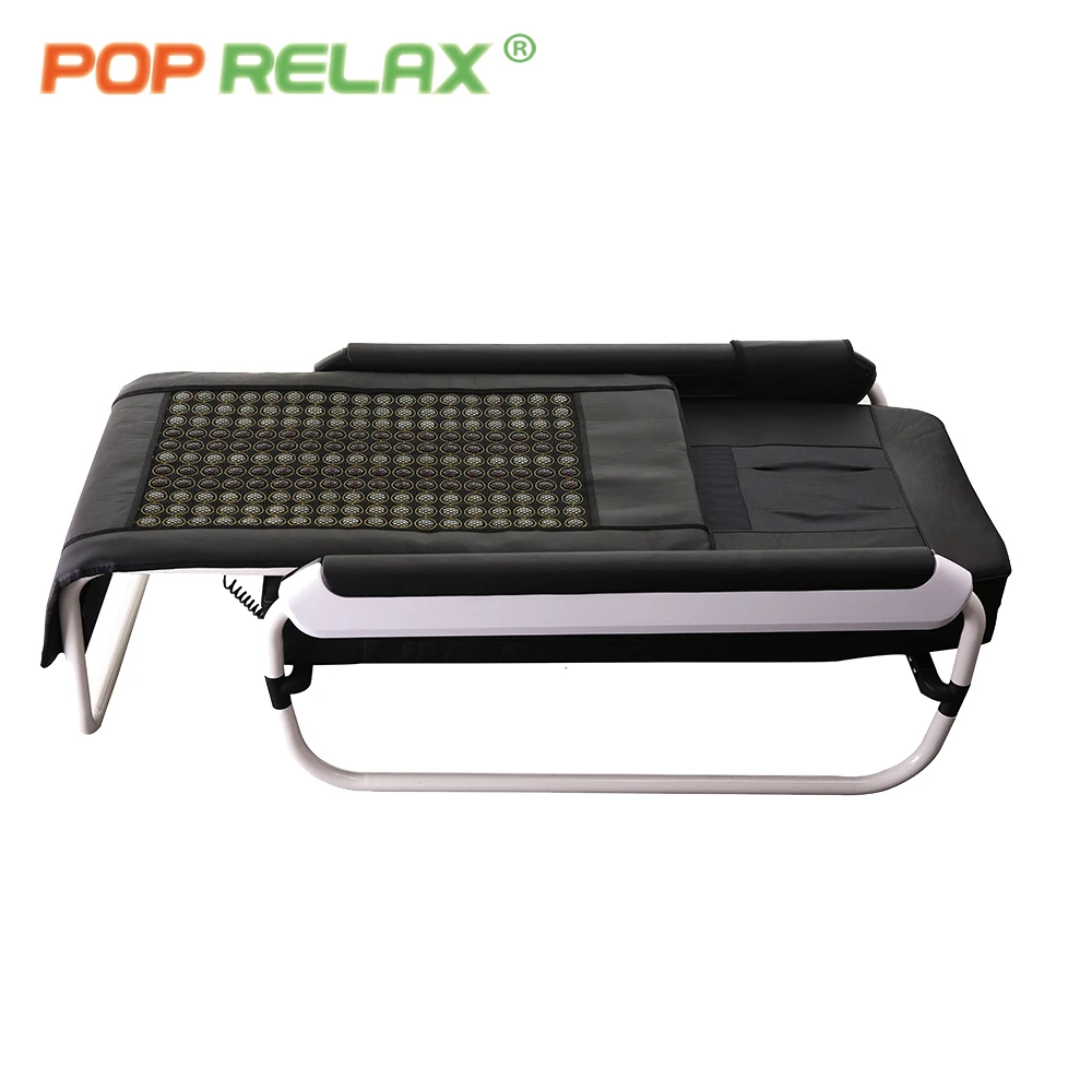 Korean style Newest Naturual jade roller half body foldable therapy spa electricmassage table V3 master infrared massage bed