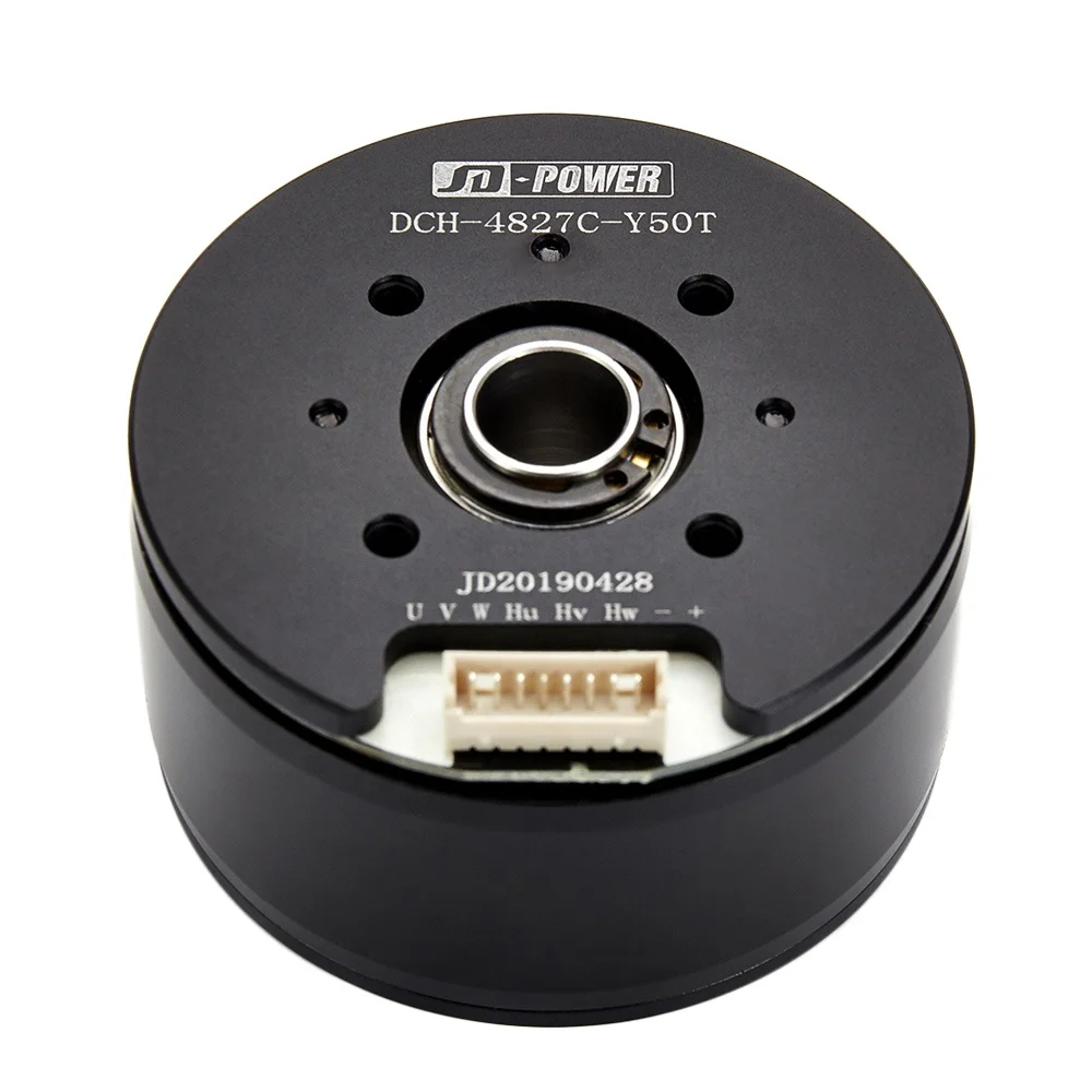 High quality JD-power DCH-4827C flat brushless hollow shaft 12v gimbal motor with switch hall sensor for camera stabilizer