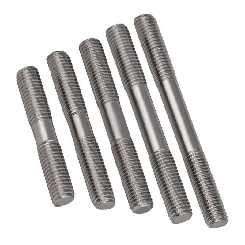 M3 Stainless Steel Double-Head Bolts Two Teeth Extension Screw Stud Fasteners Hex Bolt Anchor Bolt Extension