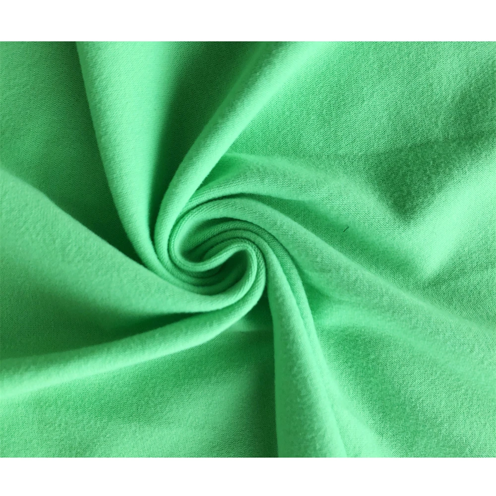 
Guaranteed Quality Neon Green Color Polyester Spandex Soft Fabric Solid DBP Fabric For Dress Garment 
