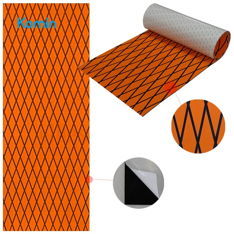 Komin Hot Sale Non Slip Sea Deck Marine Floor Mats EVA Foam Boat Flooring
