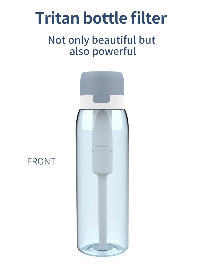 Bpa-free premium filter bottles hold 26 ounces of water designed with filter water purifier straws