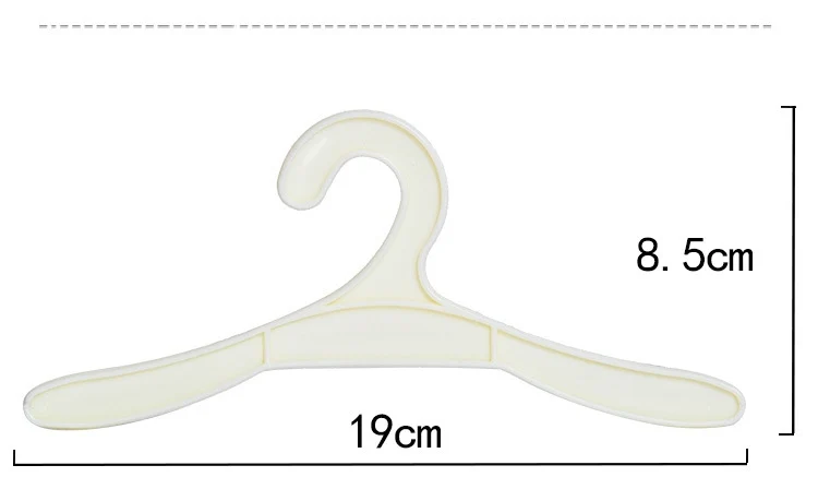 19cm Pet Clothes Storage Racks Dog Clothing Hanger Plastic Puppy Apparel Hanger Dog Sweater