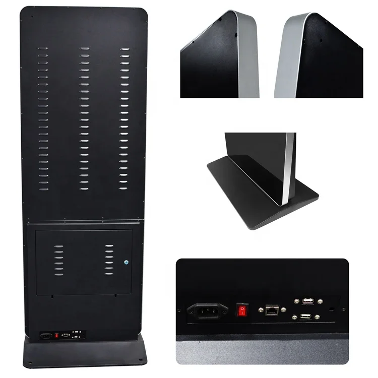 
49 inch HD indoor floor standing LCD vertical digital signage information kiosk 