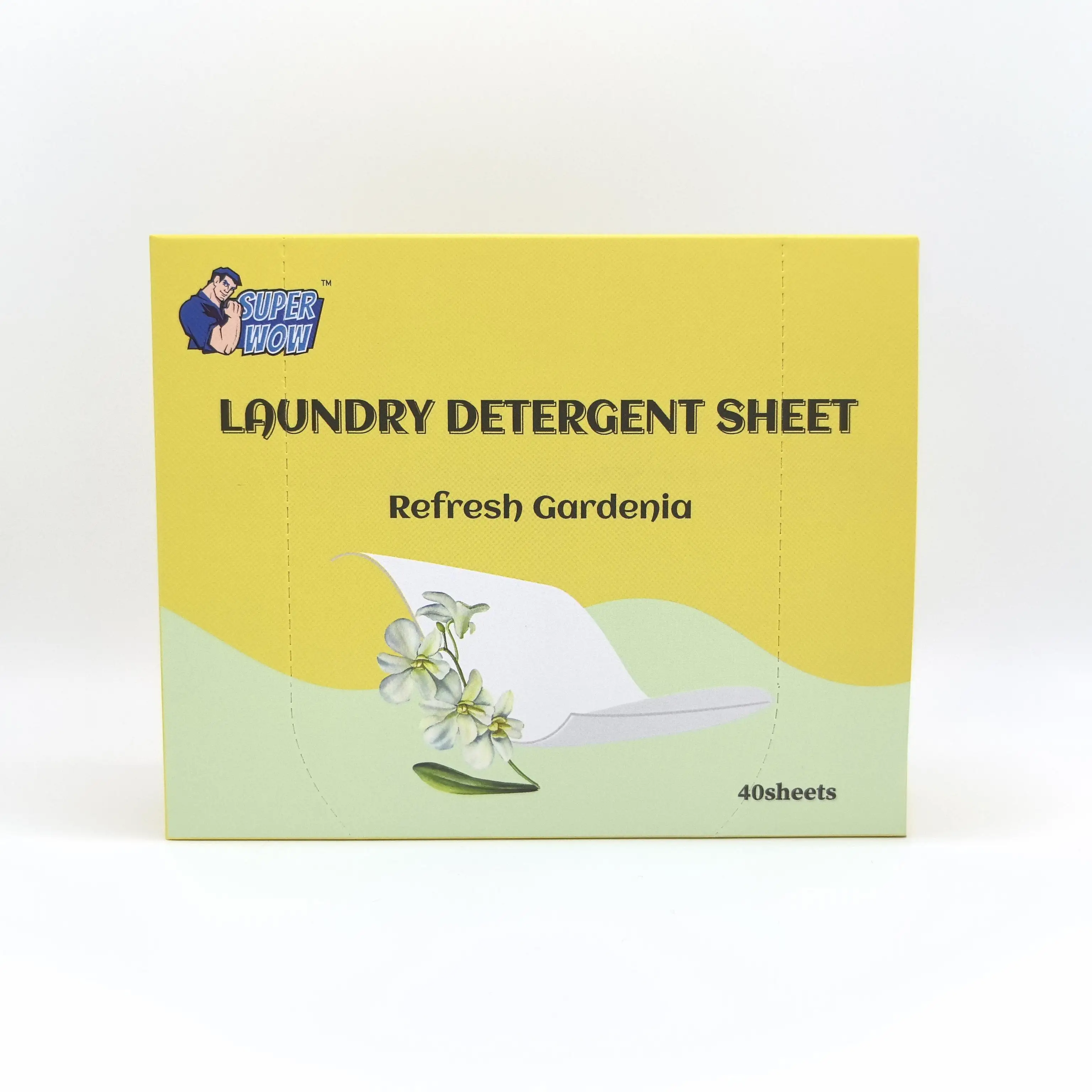 Eco Friendly Laundry Detergent Sheets Plant-Derived Formula Laundry Strips Without Phosphate