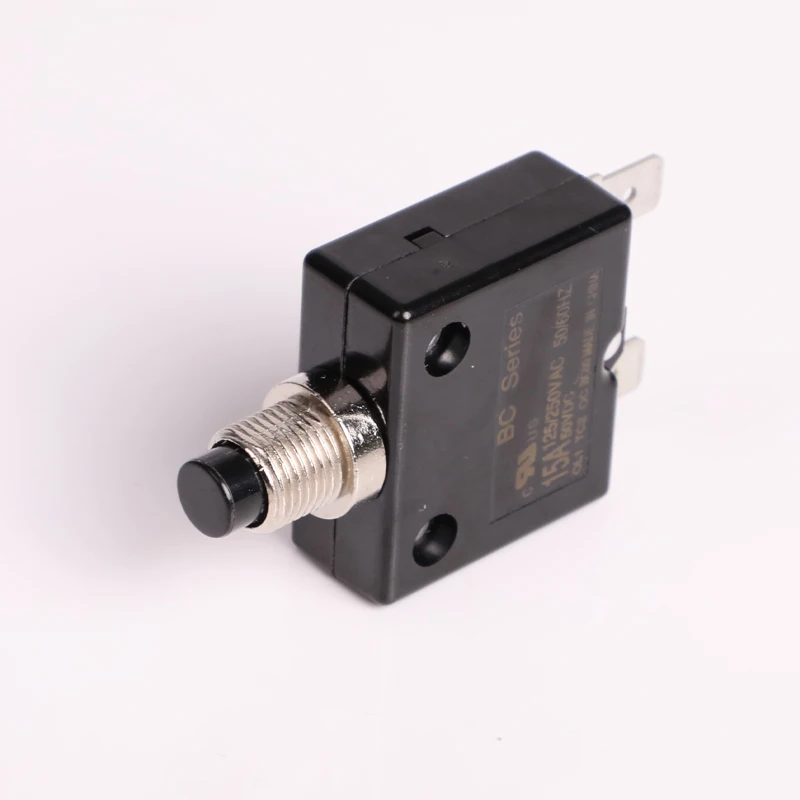Overload Protector Circuit Breaker Push Button Thermal Circuit Breaker Push Button Manual Reset Circuit Breaker For Equipment