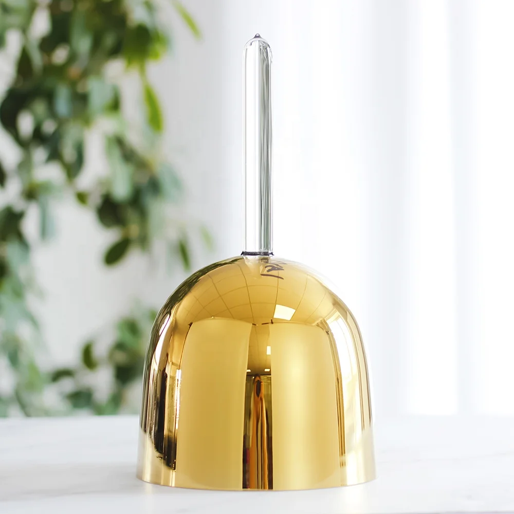 3' - 9' handle crystal singing bowl rainbow 7  colors gold platinum titanium plated 432 HZ 440 HZ C D E F G A B C Note
