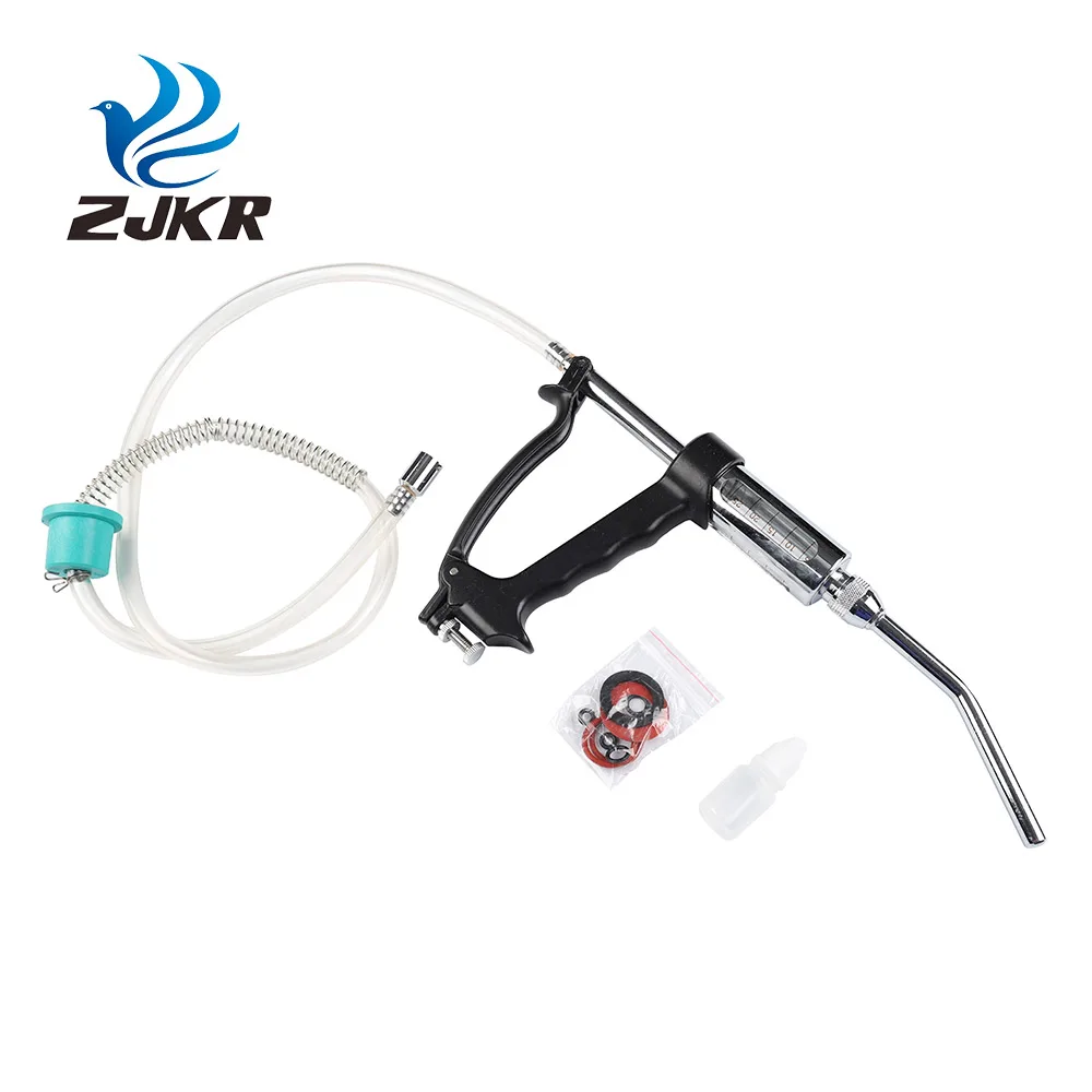 Многофункциональный ветеринарный Регулируемый доз 30 мл металлический непрерывный шприц