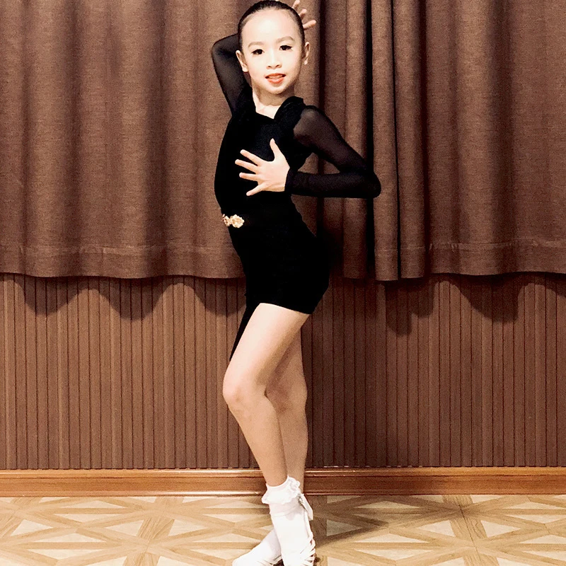 Girls Women Training Dancewear leotards gymnastics Dance Uniforms latin Dancing Dresses