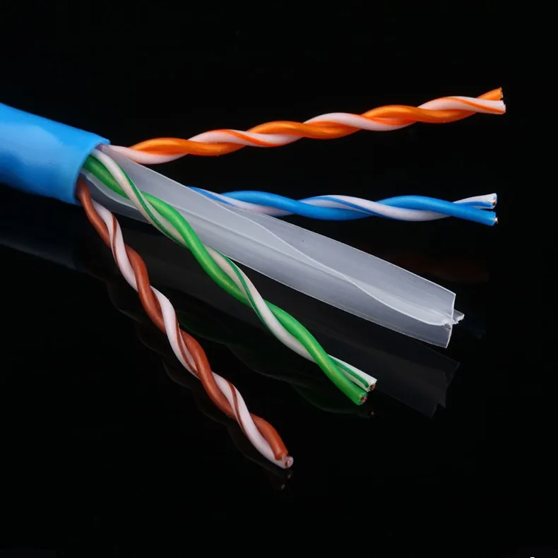 Bulk 1000ft Cat6 Solid Copper 250 Mhz UTP Ethernet LAN Cable PVC NEW Blue