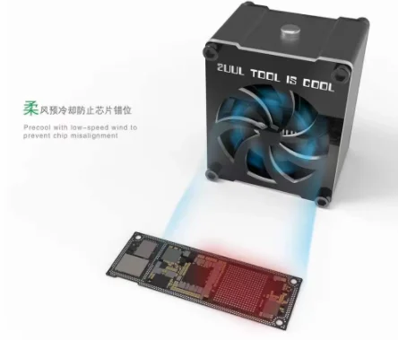 2UUL Mini Fan 5V USB Type-C Power Supply Input Soldering iron Smoke Absorber For Phone Motherboard CPU Welding Repair Tools