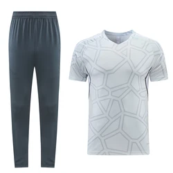 New Style Football Training Soccer Jersey Wholesale Custom Logo Soccer Uniform  Best Quality soccer jersey+pants Uniform