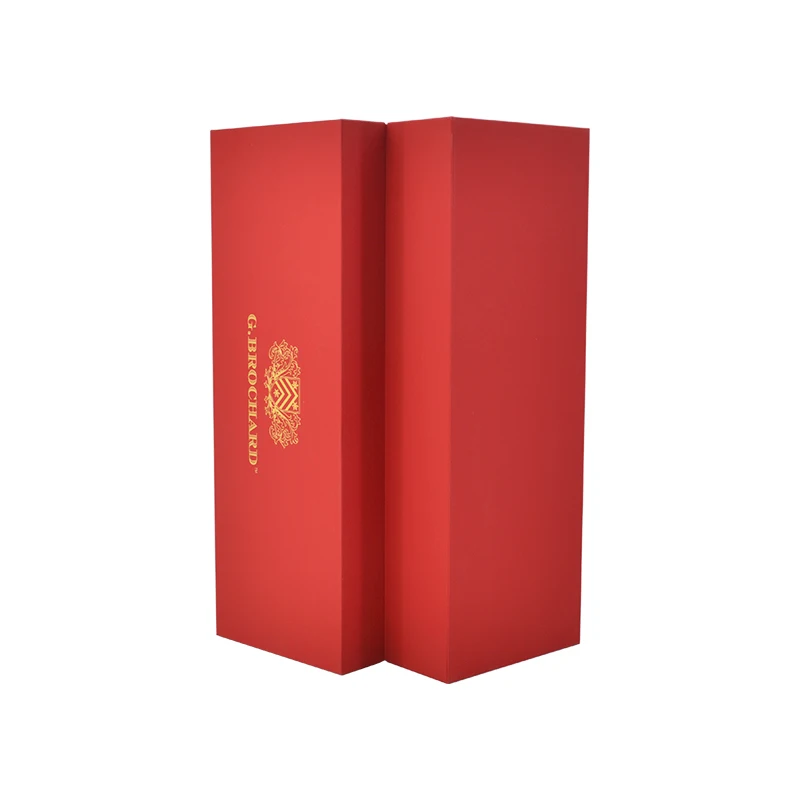 Wholesale Custom Personalized Logo Single Red Wine Storage Packaging Box Red Wine Gift Box with Custom Logo