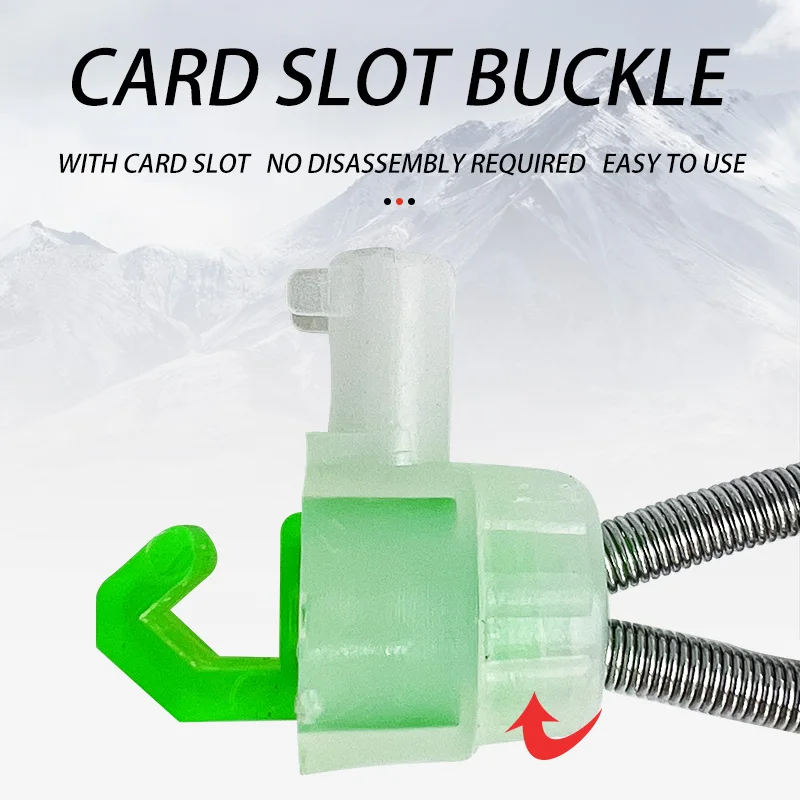 Fishing Bite Alarms Fishing Rod Bells Rod Clamp Tip Clip Bells Ring Green ABS Fishing Accessory