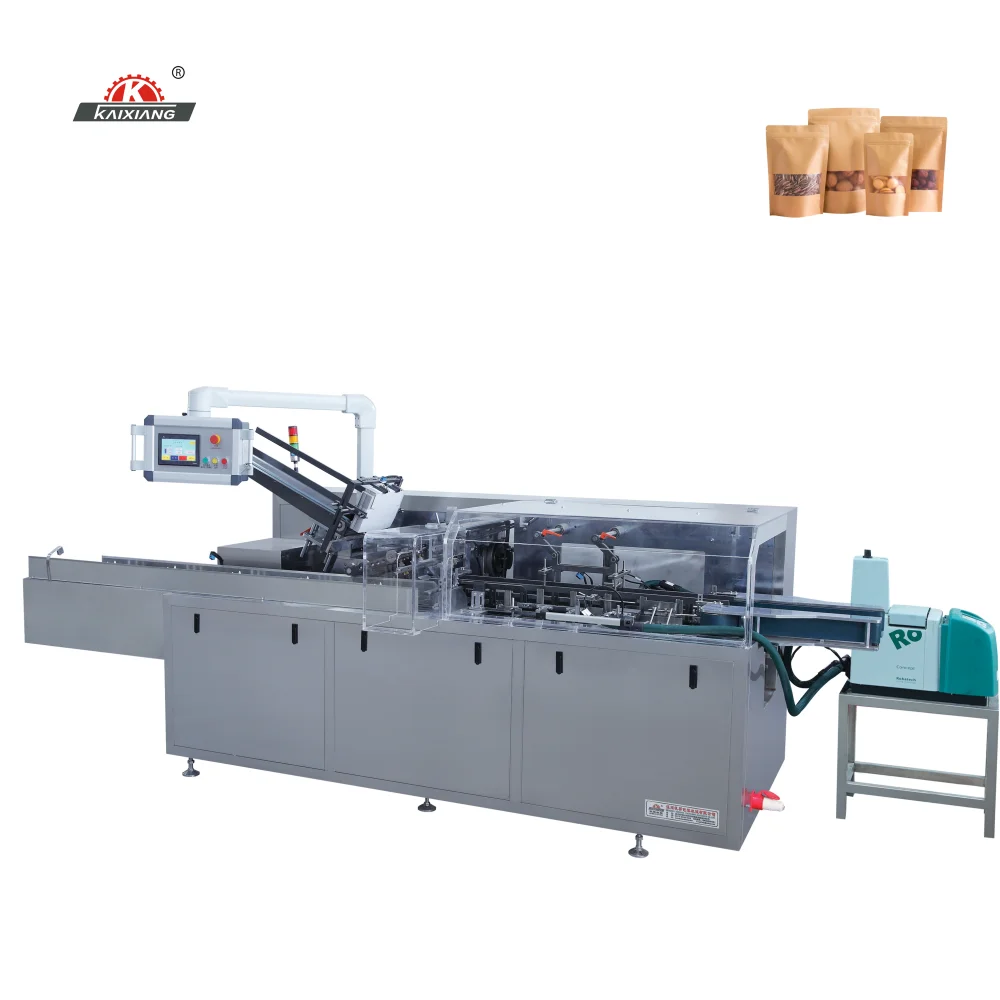 Wholesale price box packing machine automatic KXZ-180B corn flakes cartoning machine